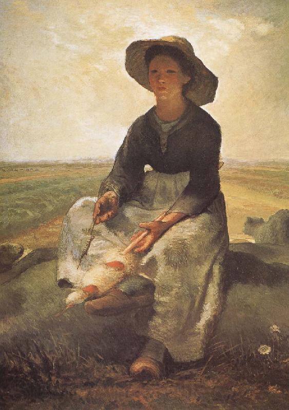 Jean Francois Millet Shepherdess Spain oil painting art